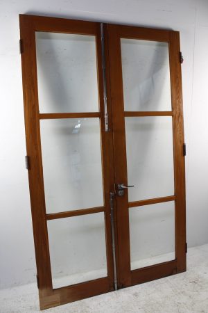 Clear Glass Double Doors | Renovators Paradise - Doors